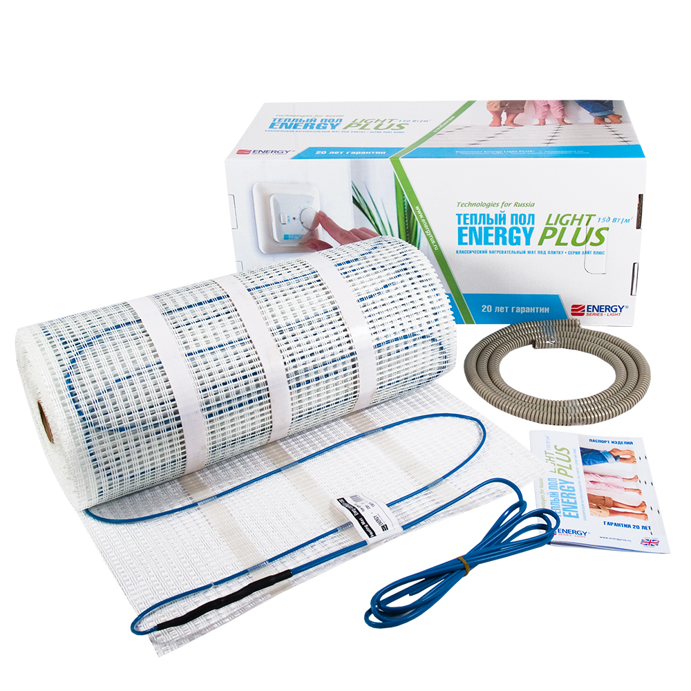 фото Теплый пол energy light plus 6 кв.м - 900 вт