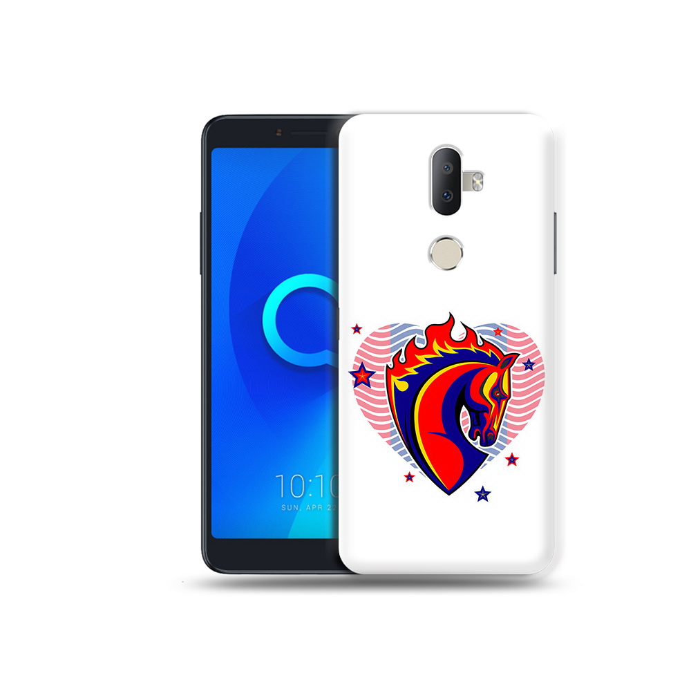 

Чехол MyPads Tocco для Alcatel 3V ФК ЦСЛ Лошадь, Прозрачный, Tocco