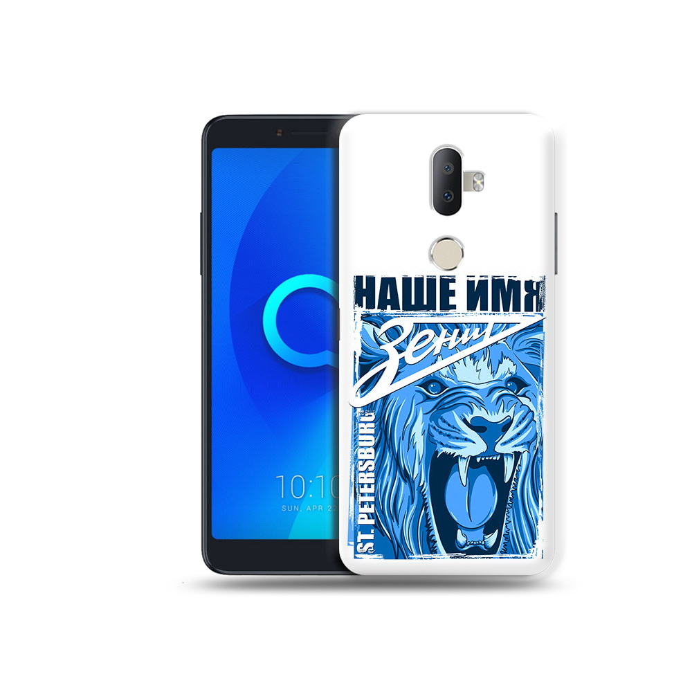 

Чехол MyPads Tocco для Alcatel 3V ФК наше имя зенит, Прозрачный, Tocco