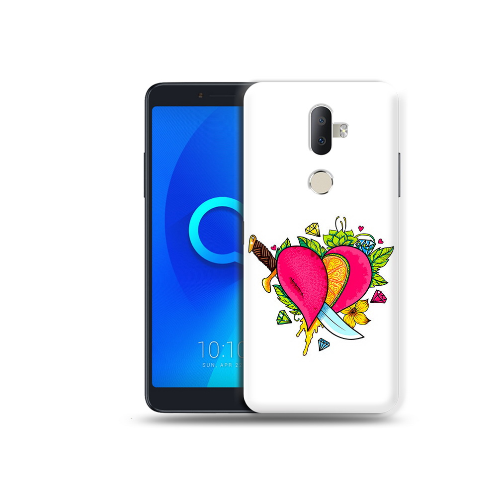 

Чехол MyPads Tocco для Alcatel 3V Фруктовое сердце, Прозрачный, Tocco