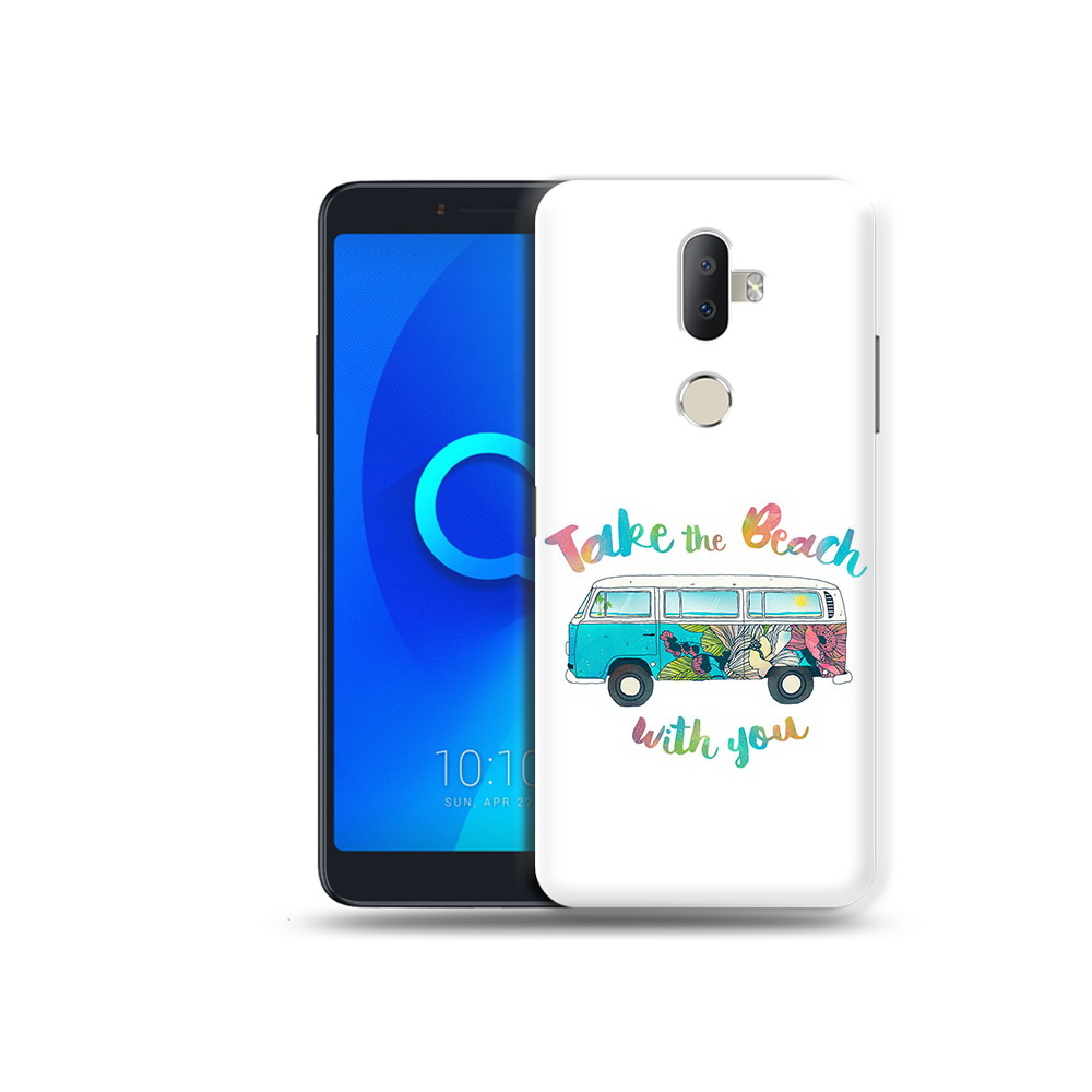 

Чехол MyPads Tocco для Alcatel 3V Хиппи автобус, Прозрачный, Tocco
