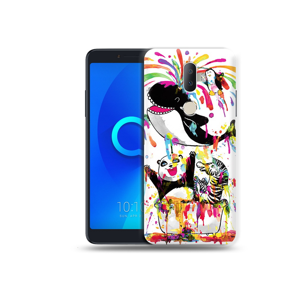 

Чехол MyPads Tocco для Alcatel 3V Хиппи кит, Прозрачный, Tocco
