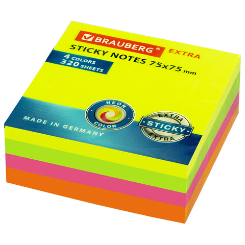 

Стикеры Brauberg Extra Sticky 75х75mm 320 листов 112422