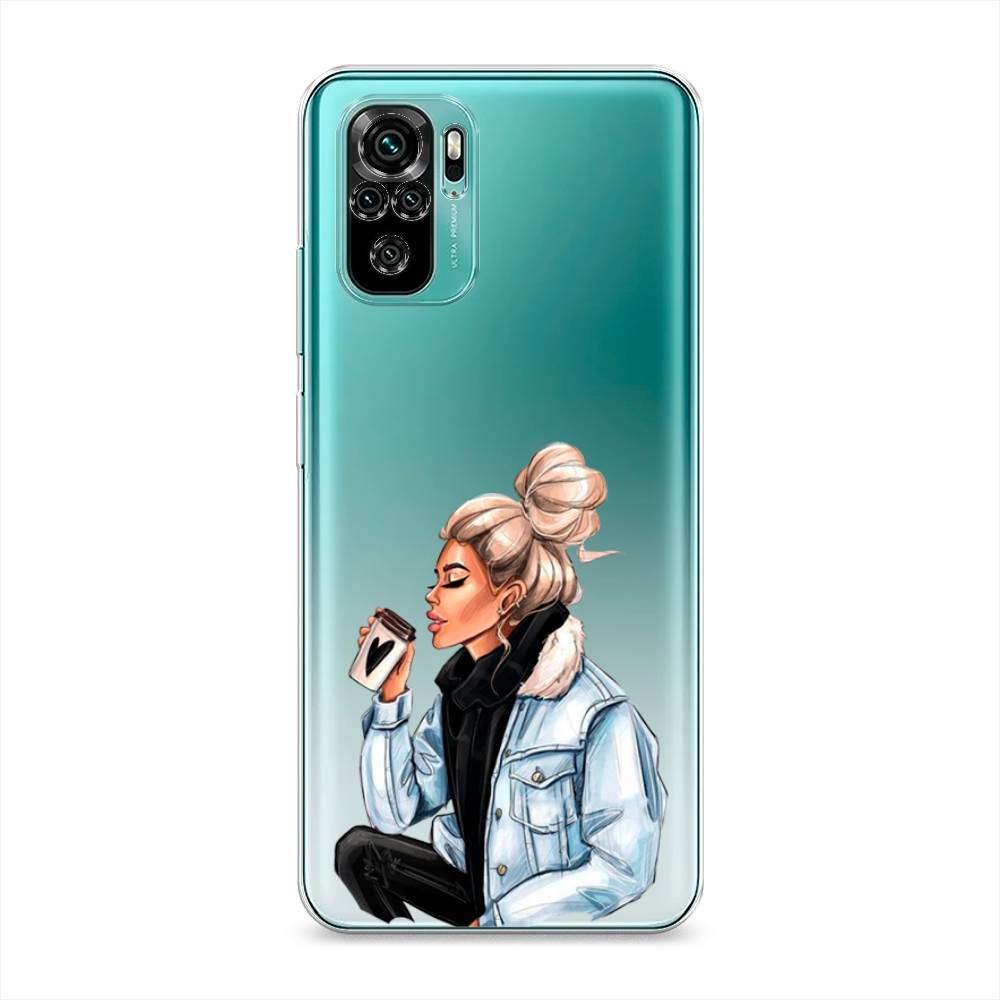 фото Силиконовый чехол "cute girl" на xiaomi redmi note 10s awog