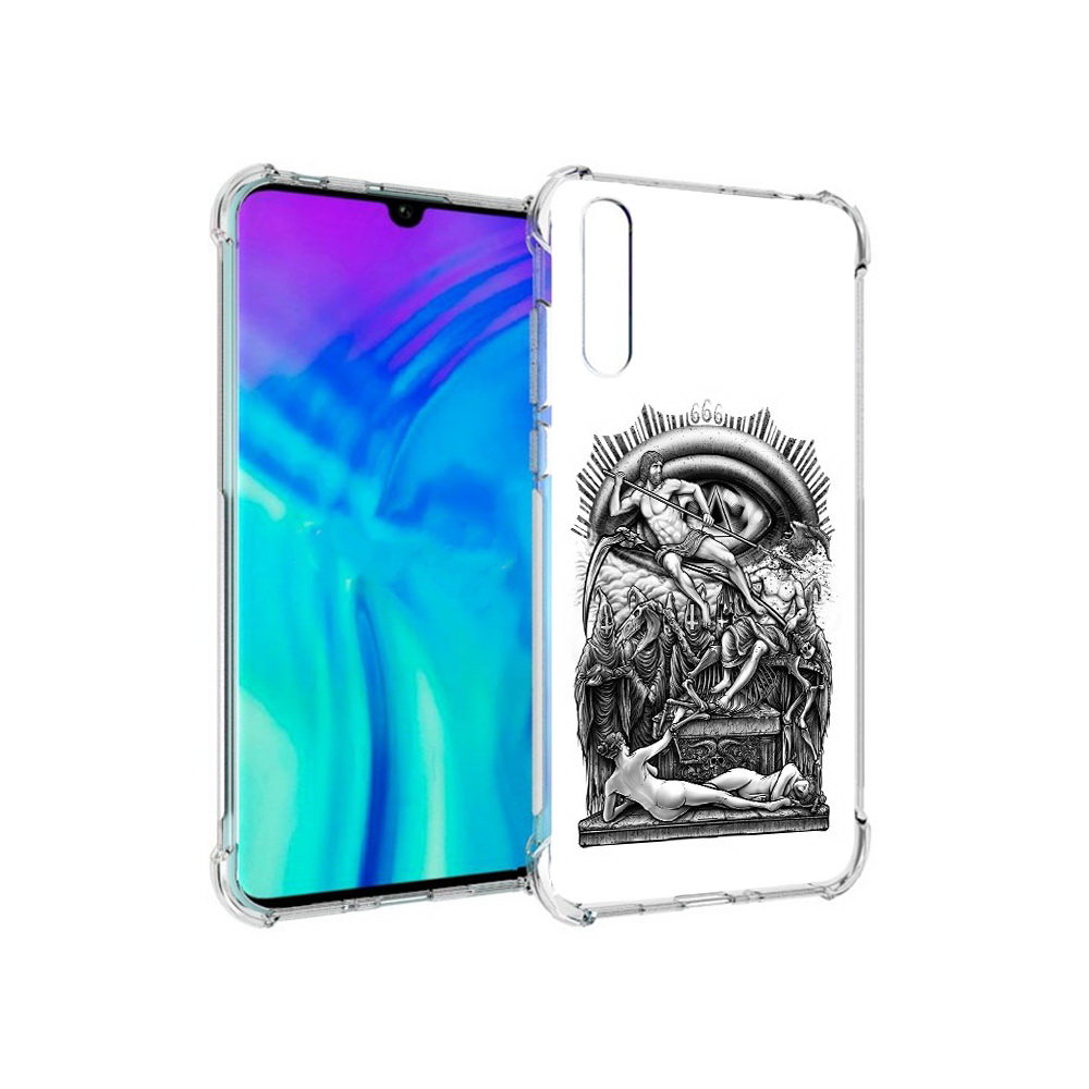 

Чехол MyPads Tocco для Huawei Enjoy 10s оракул черно белый, Прозрачный, Tocco