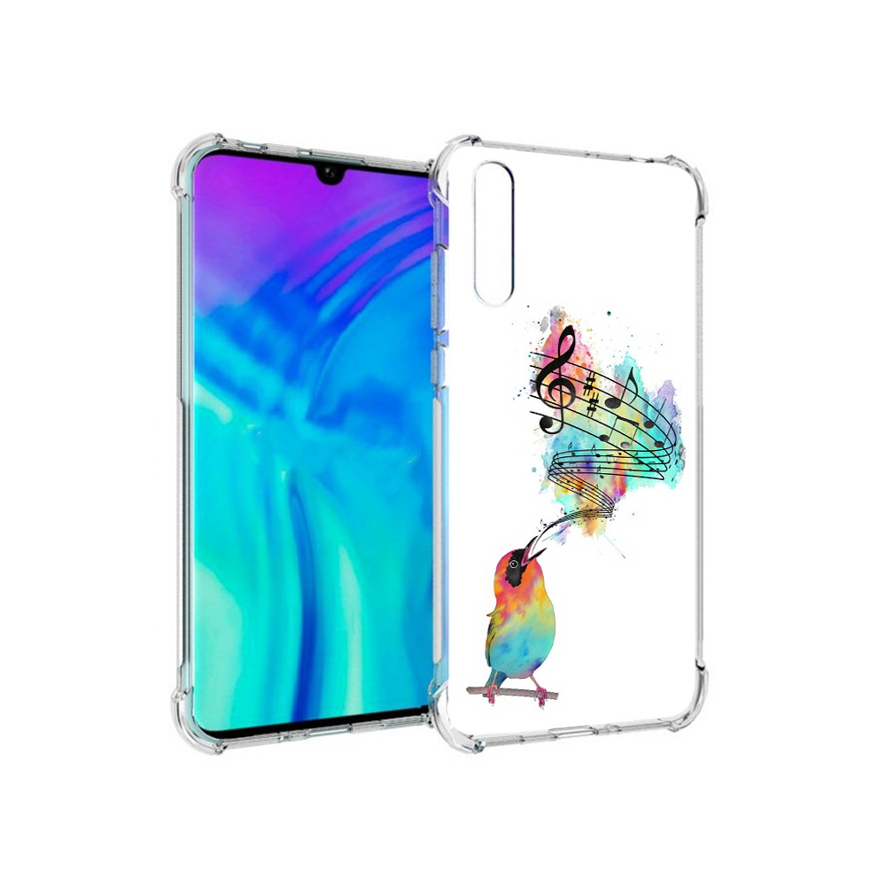 

Чехол MyPads Tocco для Huawei Enjoy 10s певчая птичка, Прозрачный, Tocco