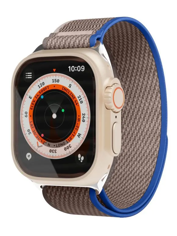 

Ремешок VLP Trail Band для Apple Watch 42/44/45/49 mm Grey/Blue, Серый;синий, Trail Band