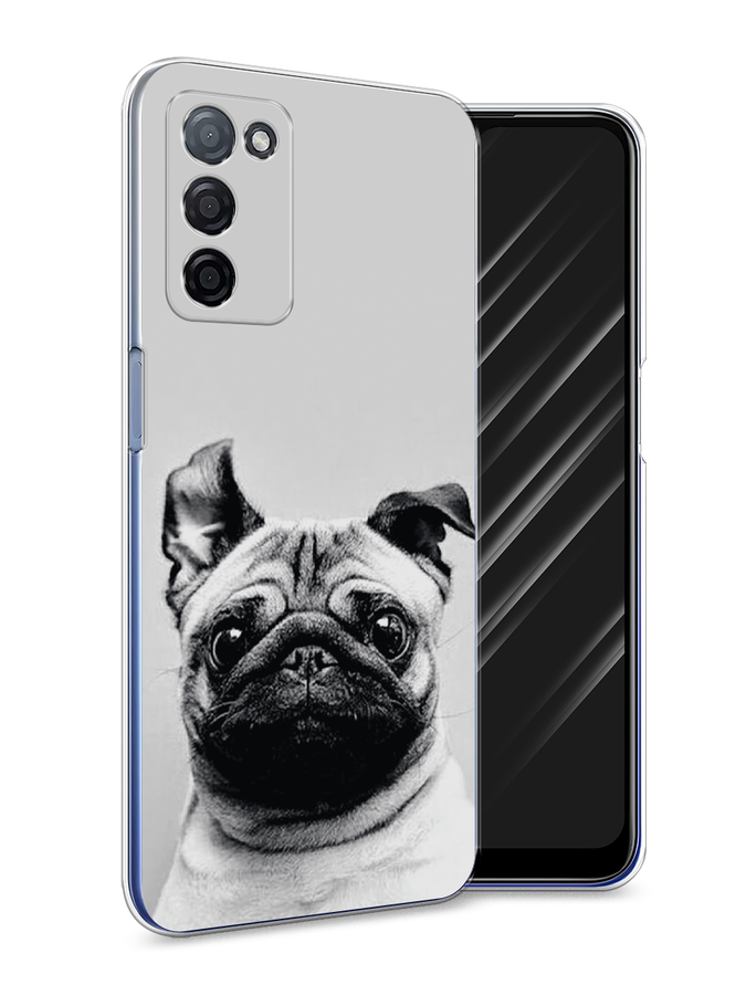 

Чехол Awog на Oppo A55s 5G "Ушастый мопс", Разноцветный, 2510150-1