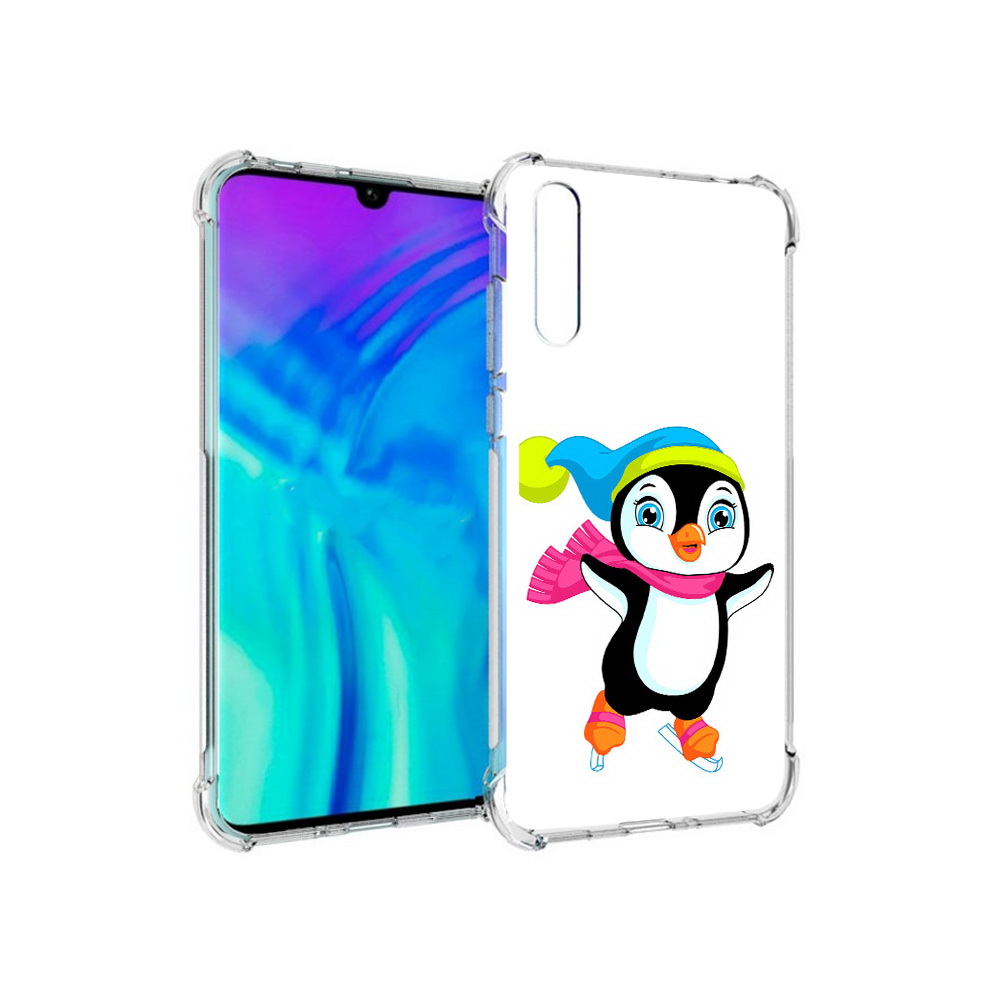 

Чехол MyPads Tocco для Huawei Enjoy 10s пингвин на коньках, Прозрачный, Tocco