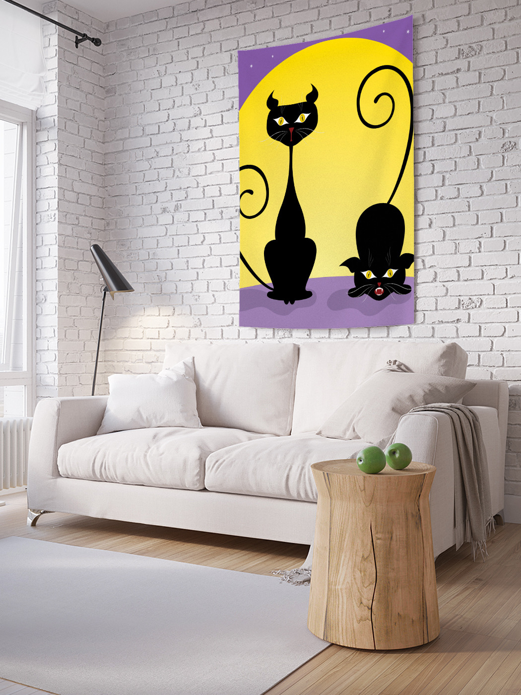 

Вертикальное фотопанно на стену JoyArty Ночные коты 100x150 см, Ночные коты
