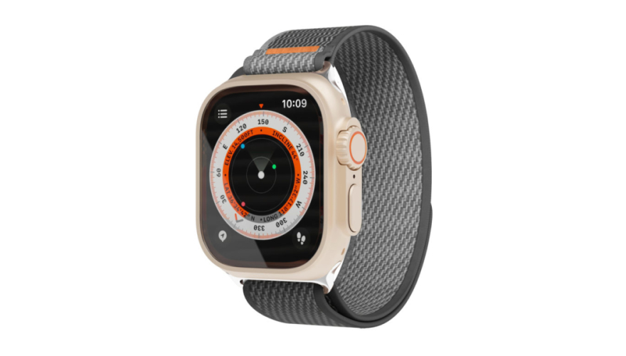 Ремешок VLP Trail Band для Apple Watch 42/44/45/49 mm Grey/Black