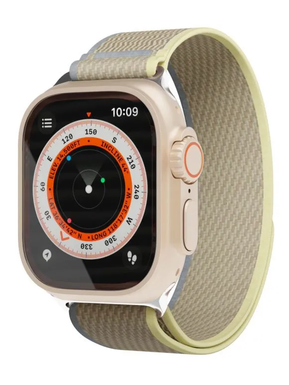 

Ремешок VLP Trail Band для Apple Watch 42/44/45/49 mm Beidge/Yellow, Бежевый;желтый, Trail Band