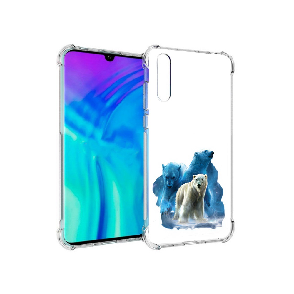 

Чехол MyPads Tocco для Huawei Enjoy 10s полярный медведь, Прозрачный, Tocco