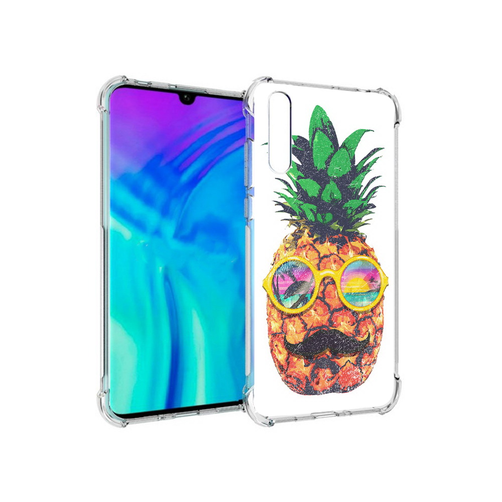 

Чехол MyPads Tocco для Huawei Enjoy 10s прикольный ананас с лицом, Прозрачный, Tocco