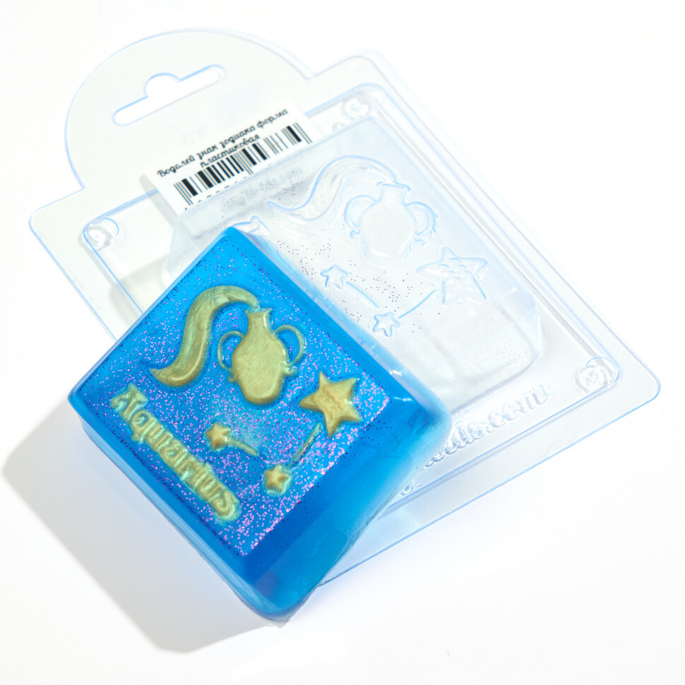 

Водолей знак зодиака форма из пластика для мыла, шоколада AnyMolds