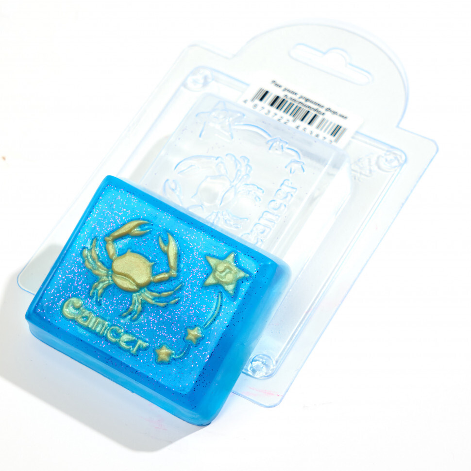 

Рак знак зодиака форма из пластика для мыла, шоколада AnyMolds