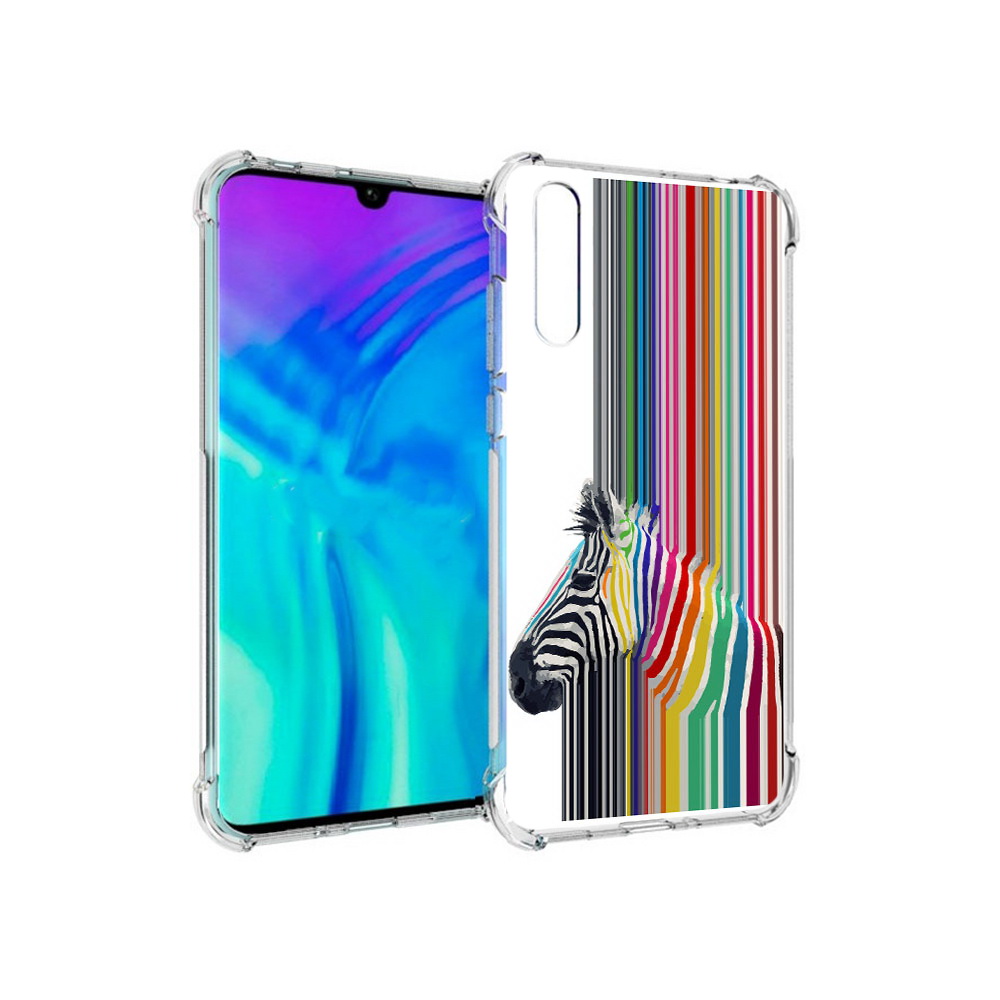 

Чехол MyPads Tocco для Huawei Enjoy 10s радужная зебра, Прозрачный, Tocco