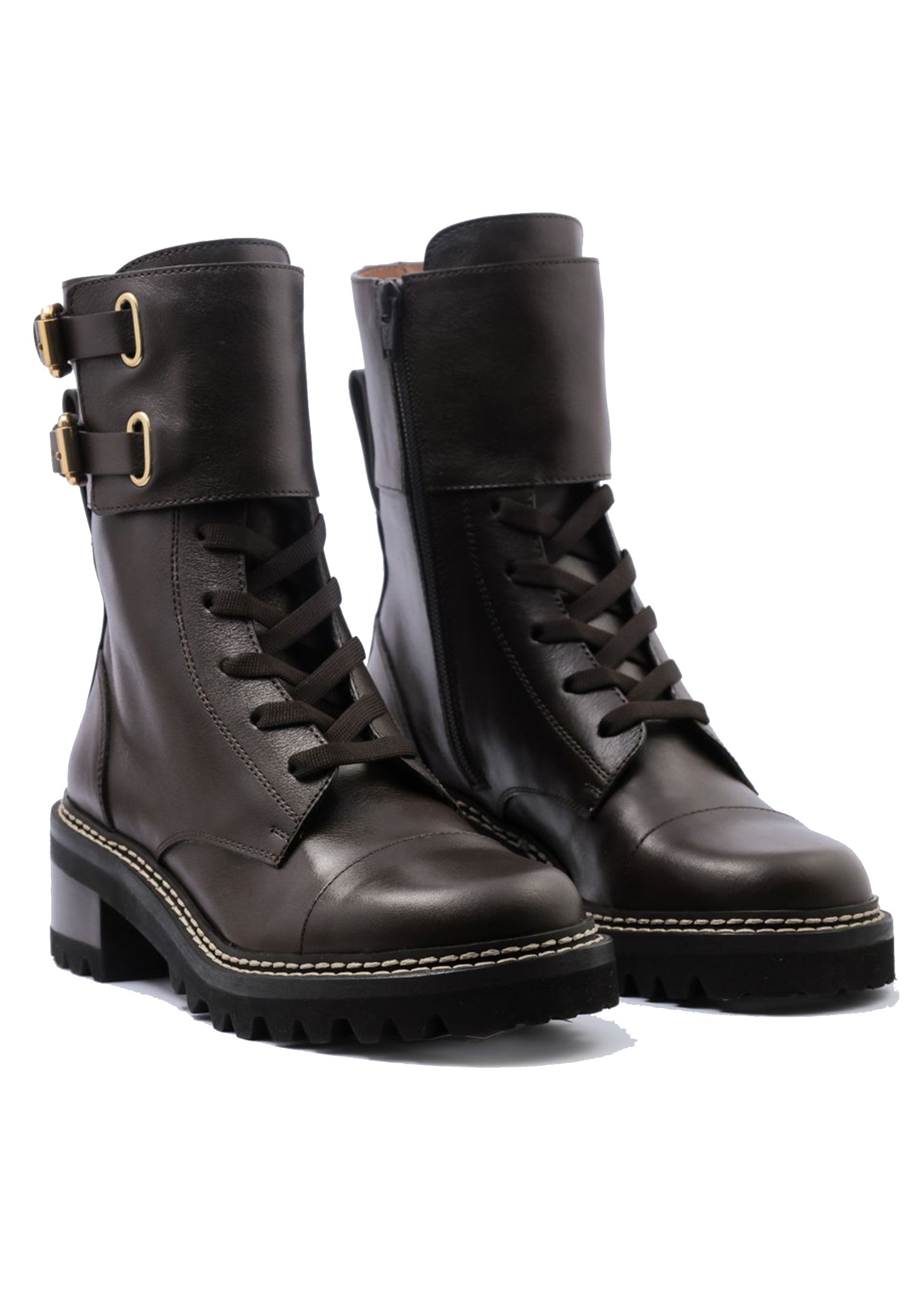 

Ботинки женские See by Chloe 131348-131350 коричневые 36 EU, Коричневый, 131348-131350