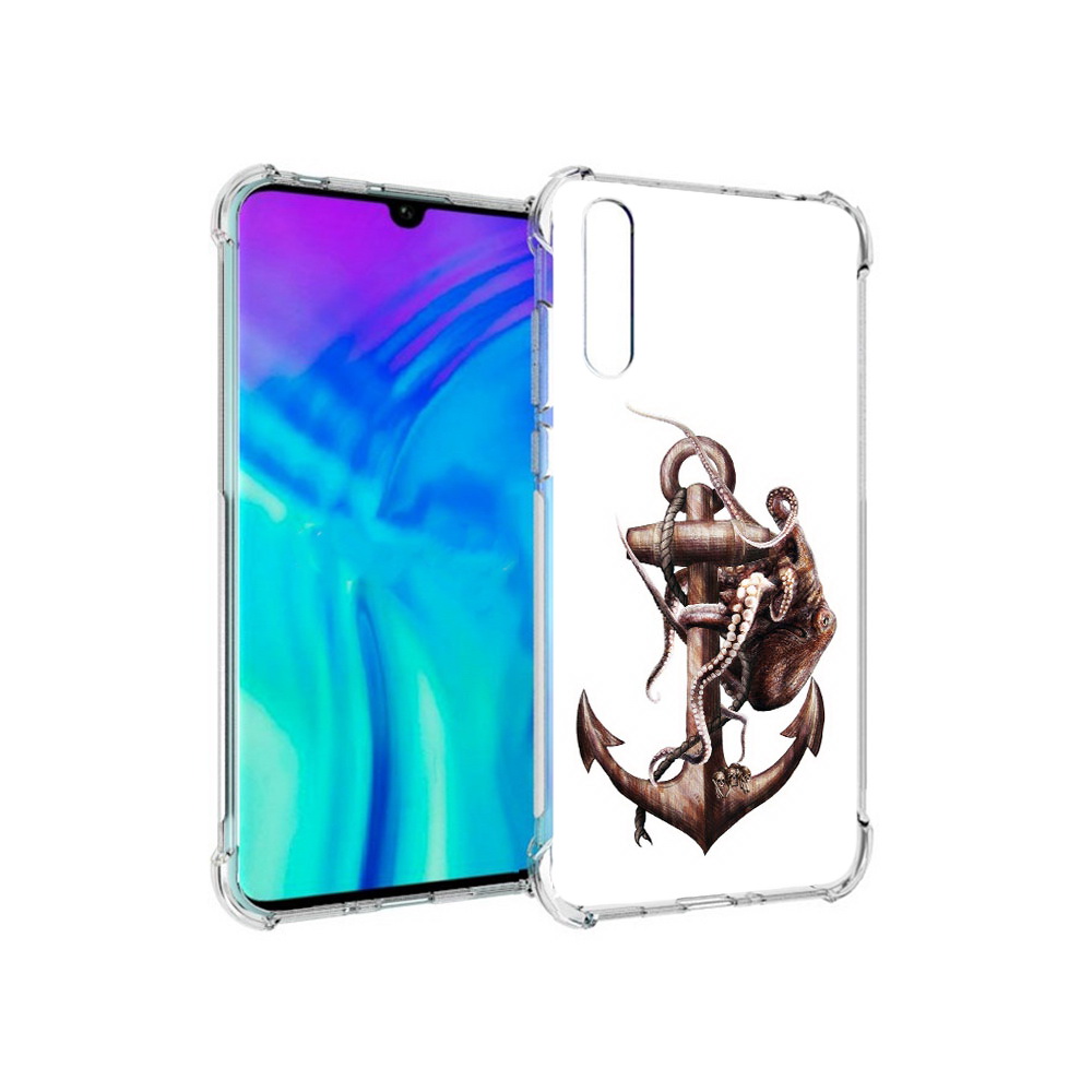 

Чехол MyPads Tocco для Huawei Enjoy 10s ржавый якорь, Прозрачный, Tocco
