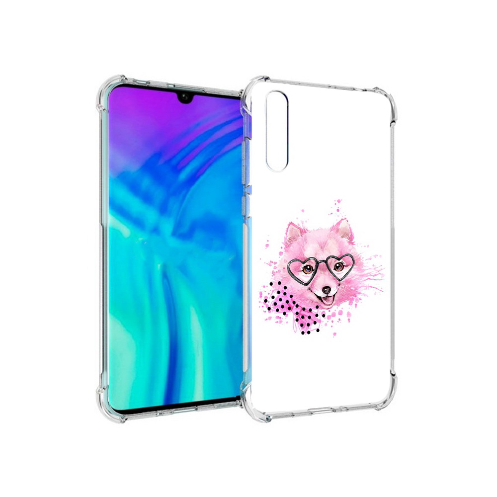 

Чехол MyPads Tocco для Huawei Enjoy 10s розовый волченок, Прозрачный, Tocco