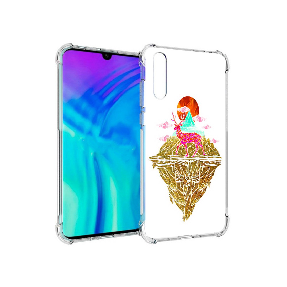 

Чехол MyPads Tocco для Huawei Enjoy 10s розовый олень абстракция, Прозрачный, Tocco