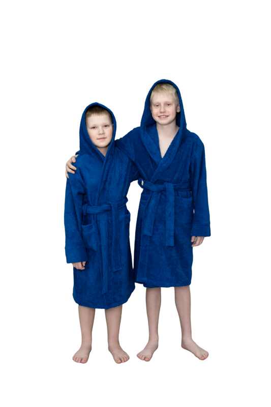Халат для мальчиков Bio-Textiles HMW цв. синий р. 128 махровый халат для мальчиков