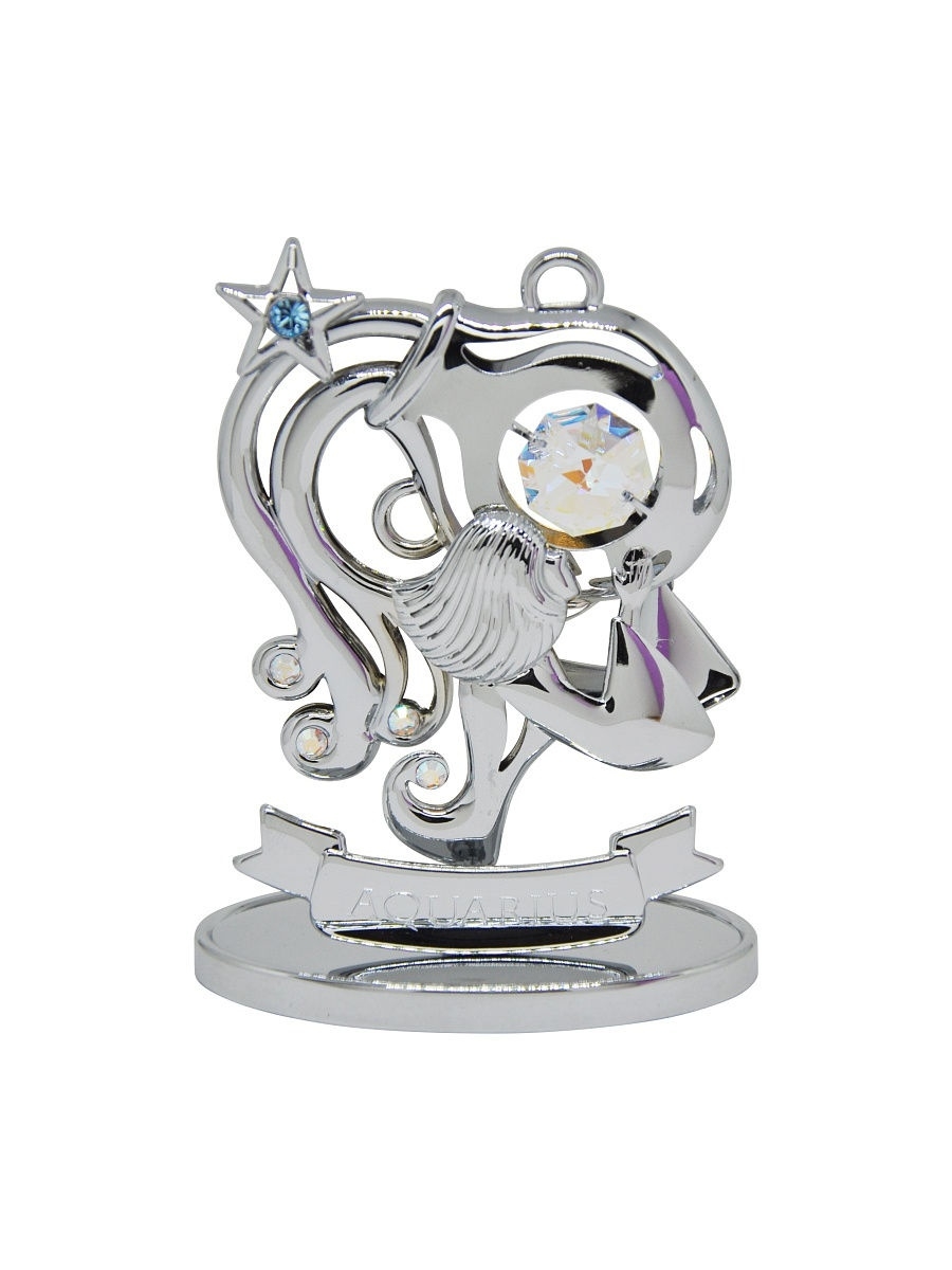 

Фигурка Зодиак Водолей CRYSTOCRAFT 267-001-CABB серебристый, 267-001-CABB
