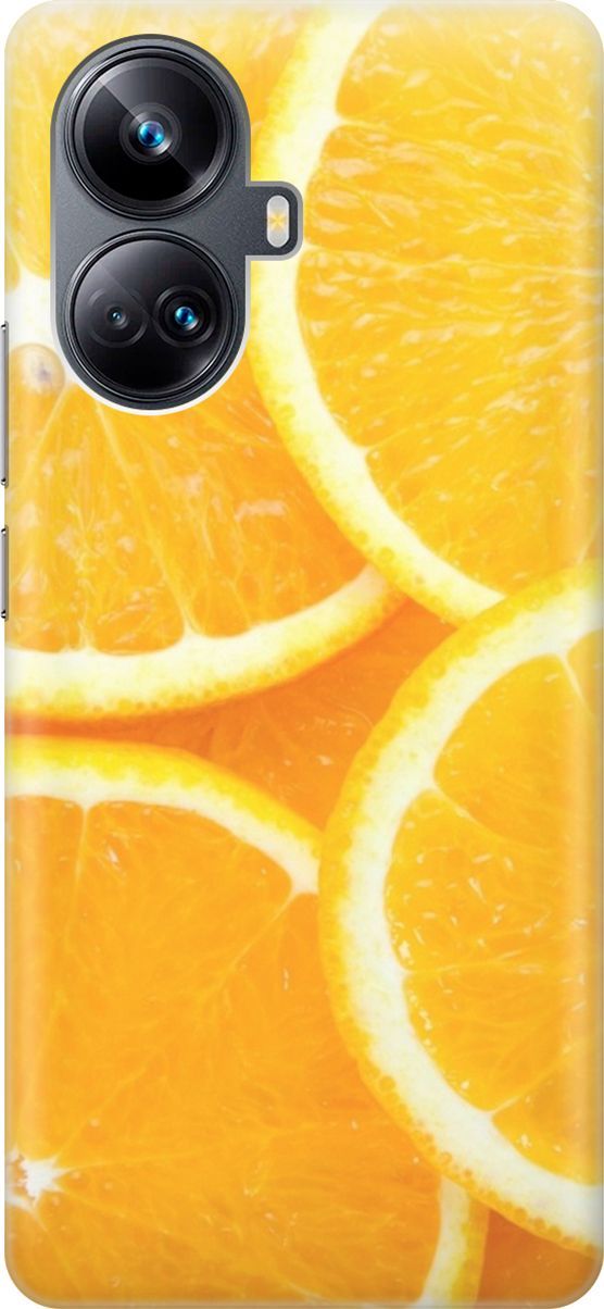 

Силиконовый чехол на Realme 10 Pro+ с принтом "Апельсины", Оранжевый, 158624