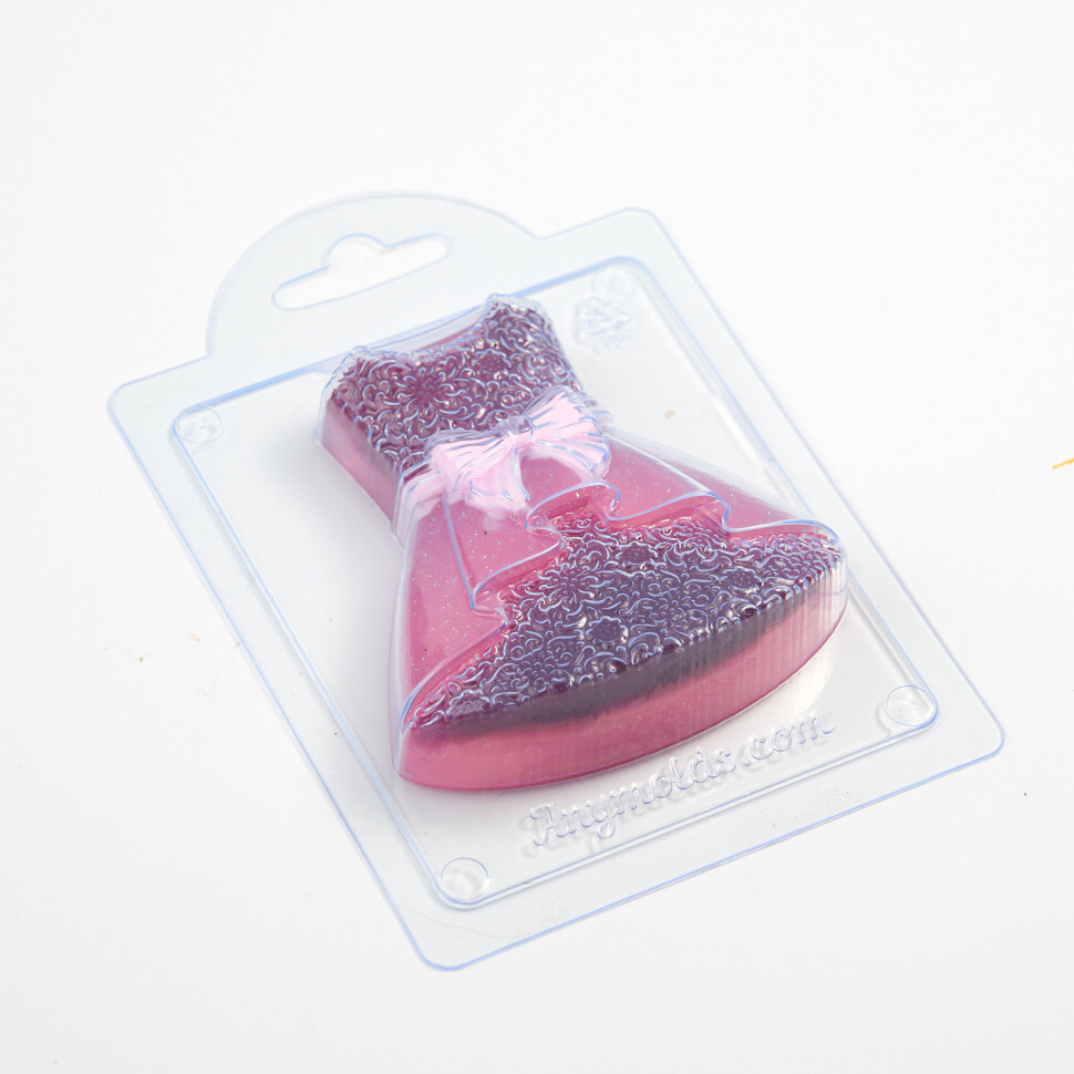 

Платье для девочки форма из пластика для мыла, шоколада AnyMolds