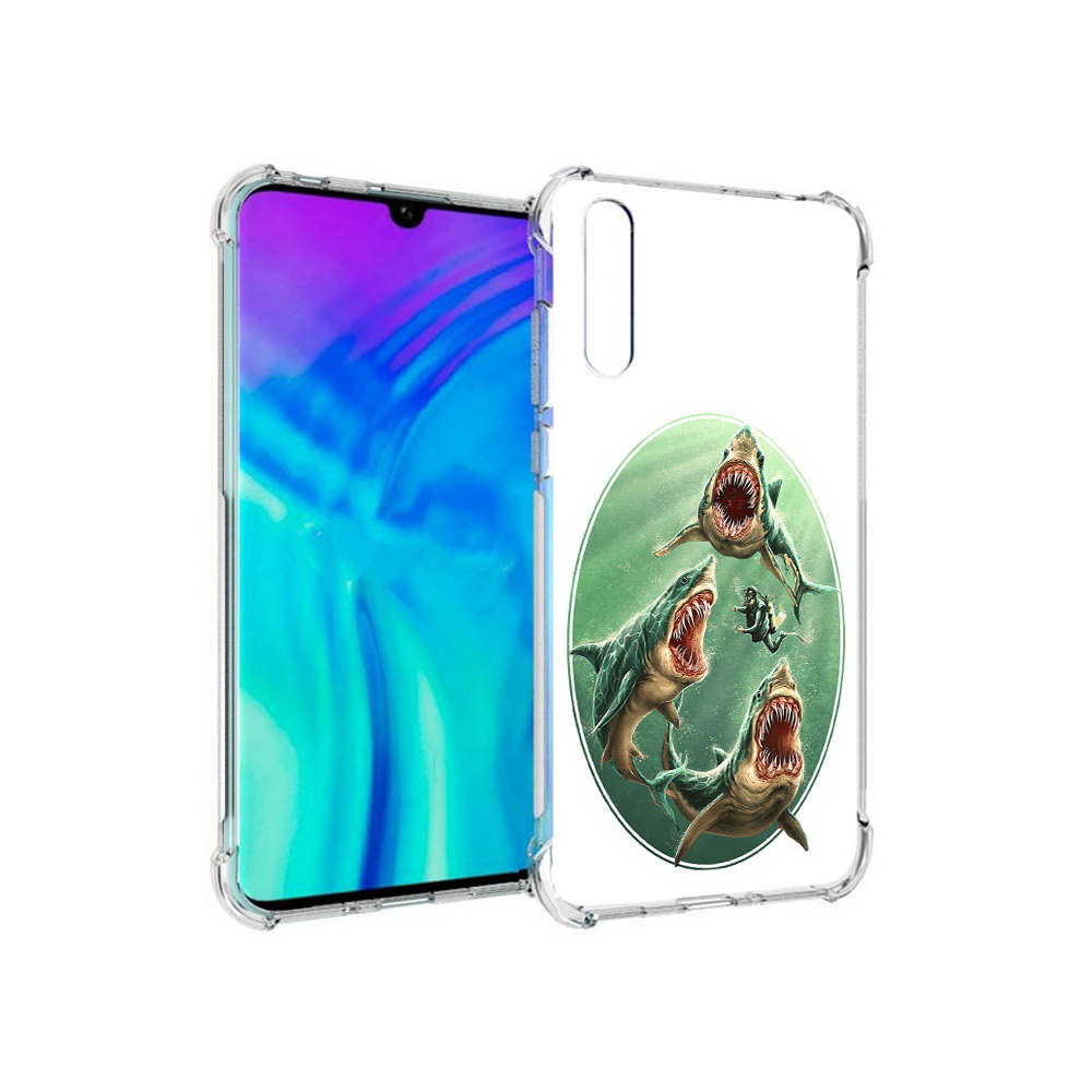 

Чехол MyPads Tocco для Huawei Enjoy 10s синяя бездна, Прозрачный, Tocco