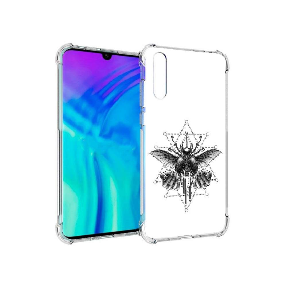 

Чехол MyPads Tocco для Huawei Enjoy 10s скарабей, Прозрачный, Tocco