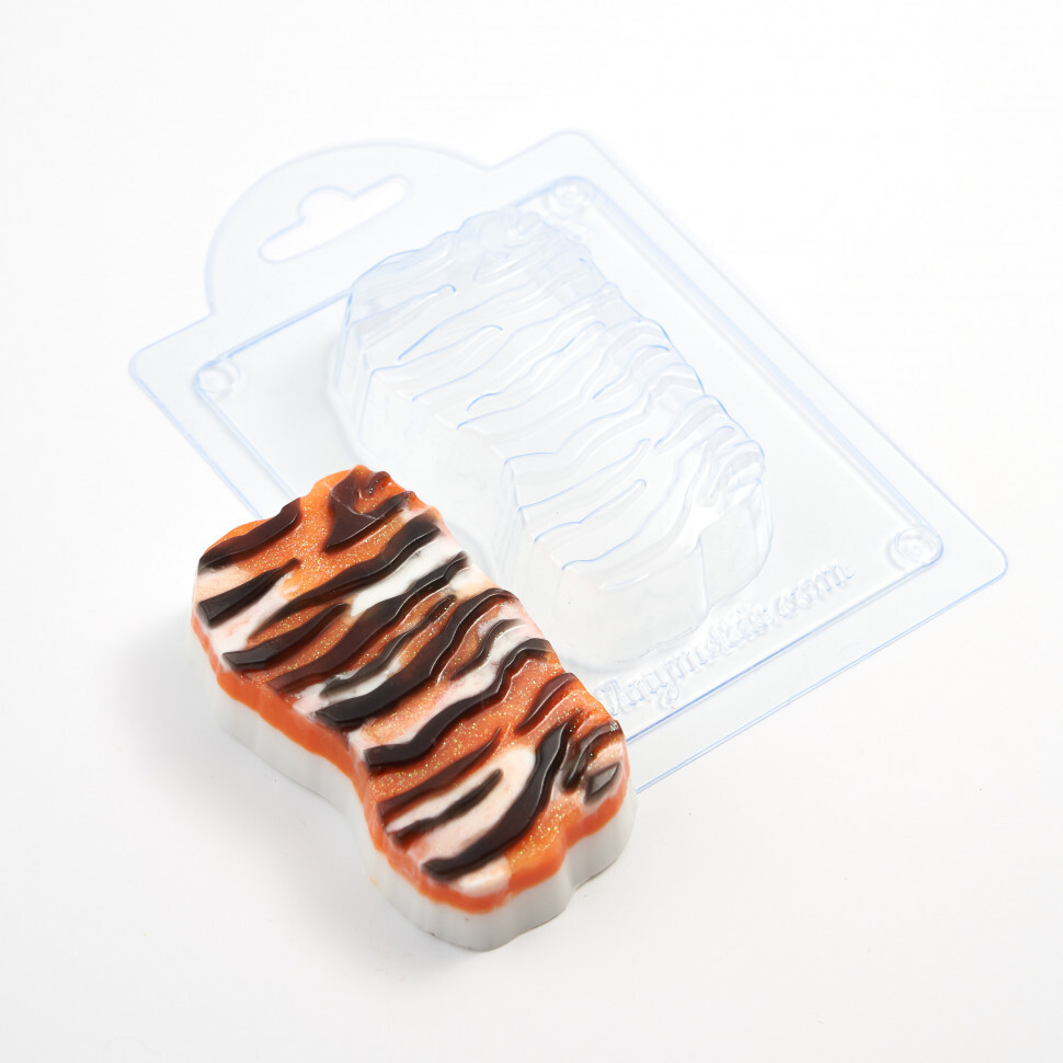 

Тигровый окрас форма из пластика для мыла, шоколада AnyMolds