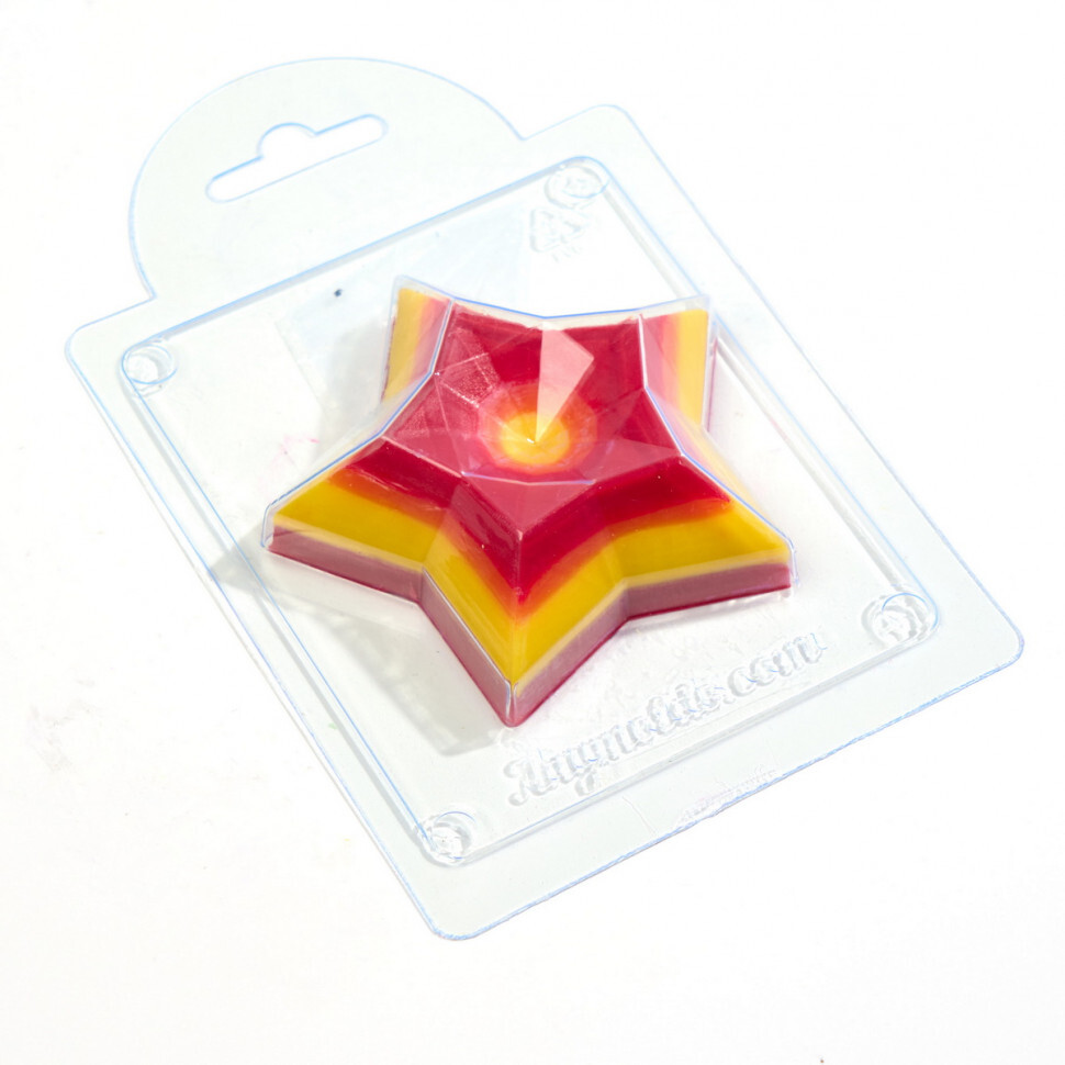 фото Звезда форма из пластика для мыла, шоколада anymolds