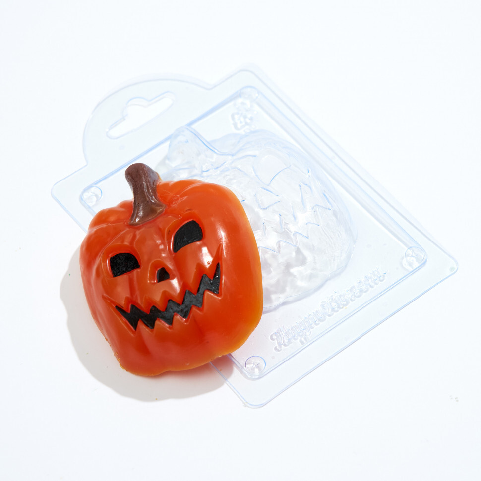 

Тыква Джек 2 форма из пластика для мыла, шоколада AnyMolds