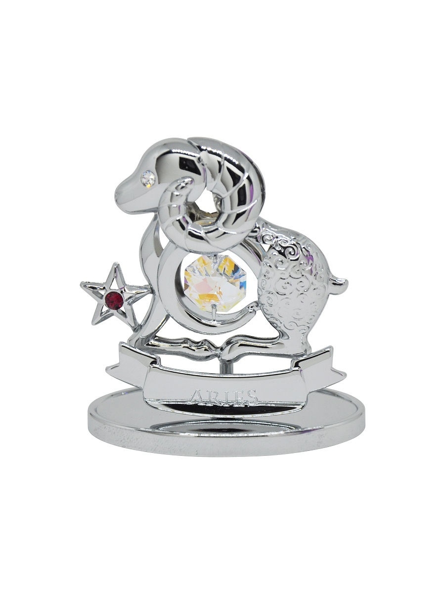 

Фигурка Зодиак Овен CRYSTOCRAFT 257-001-CABB серебристый, 257-001-CABB