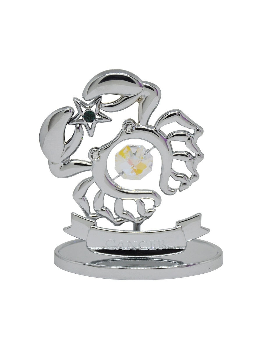 

Фигурка Зодиак Рак CRYSTOCRAFT 260-001-CABB серебристый, 260-001-CABB