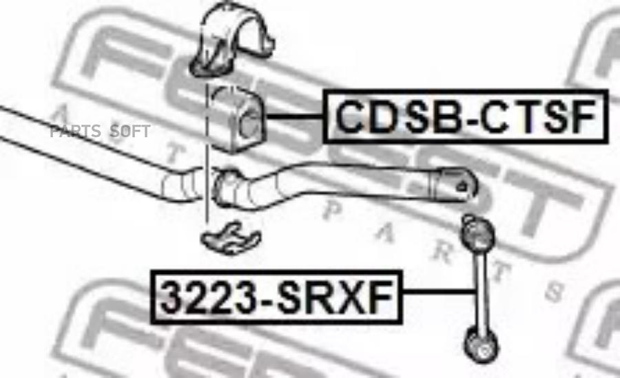 

FEBECT CDSB-CTSF Втулка переднего стабилизатора D33 CDSB-CTSF