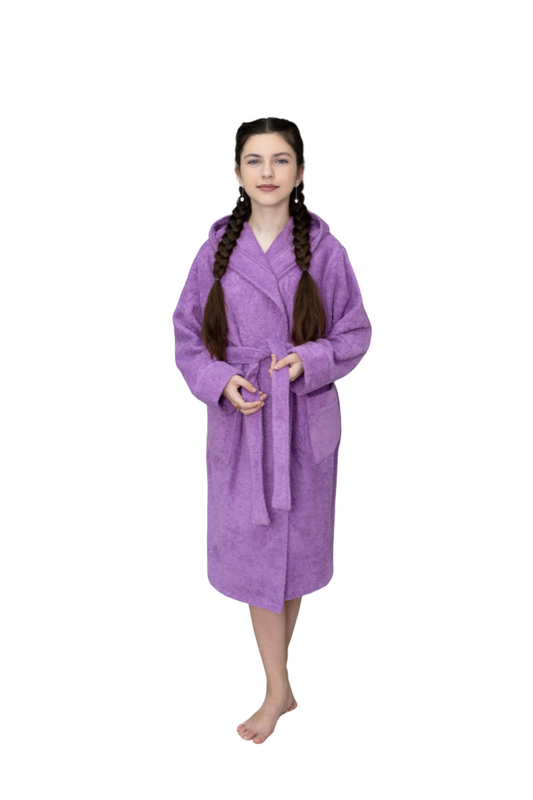 

Халат для девочек Bio-Textiles HMW цв. фиолетовый р. 116, HMW