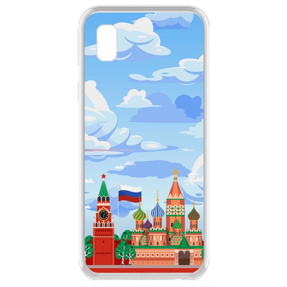 

Чехол-накладка Krutoff Clear Case Красная Площадь для Samsung Galaxy A01 Core (A013)