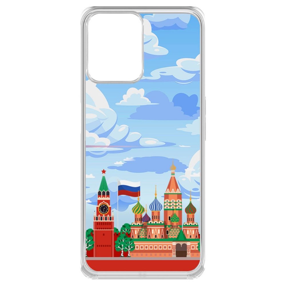 

Чехол-накладка Krutoff Clear Case Красная Площадь для Realme C35, Прозрачный