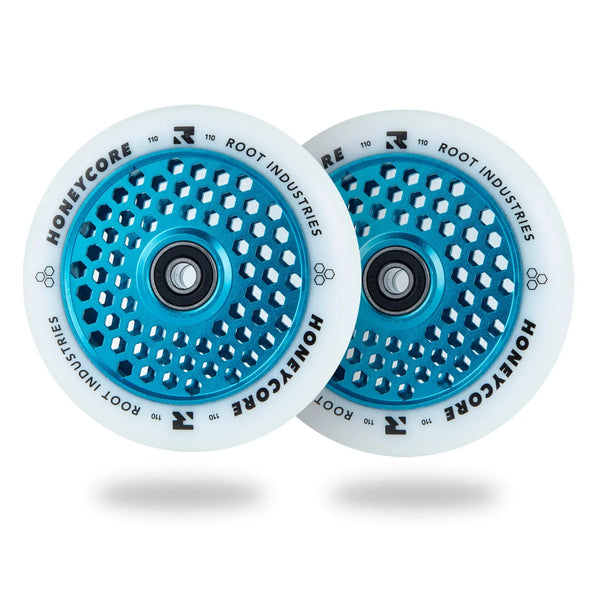 Колеса для самоката Root Industries Honeycore Wheels 110x24mm 2шт White Blue