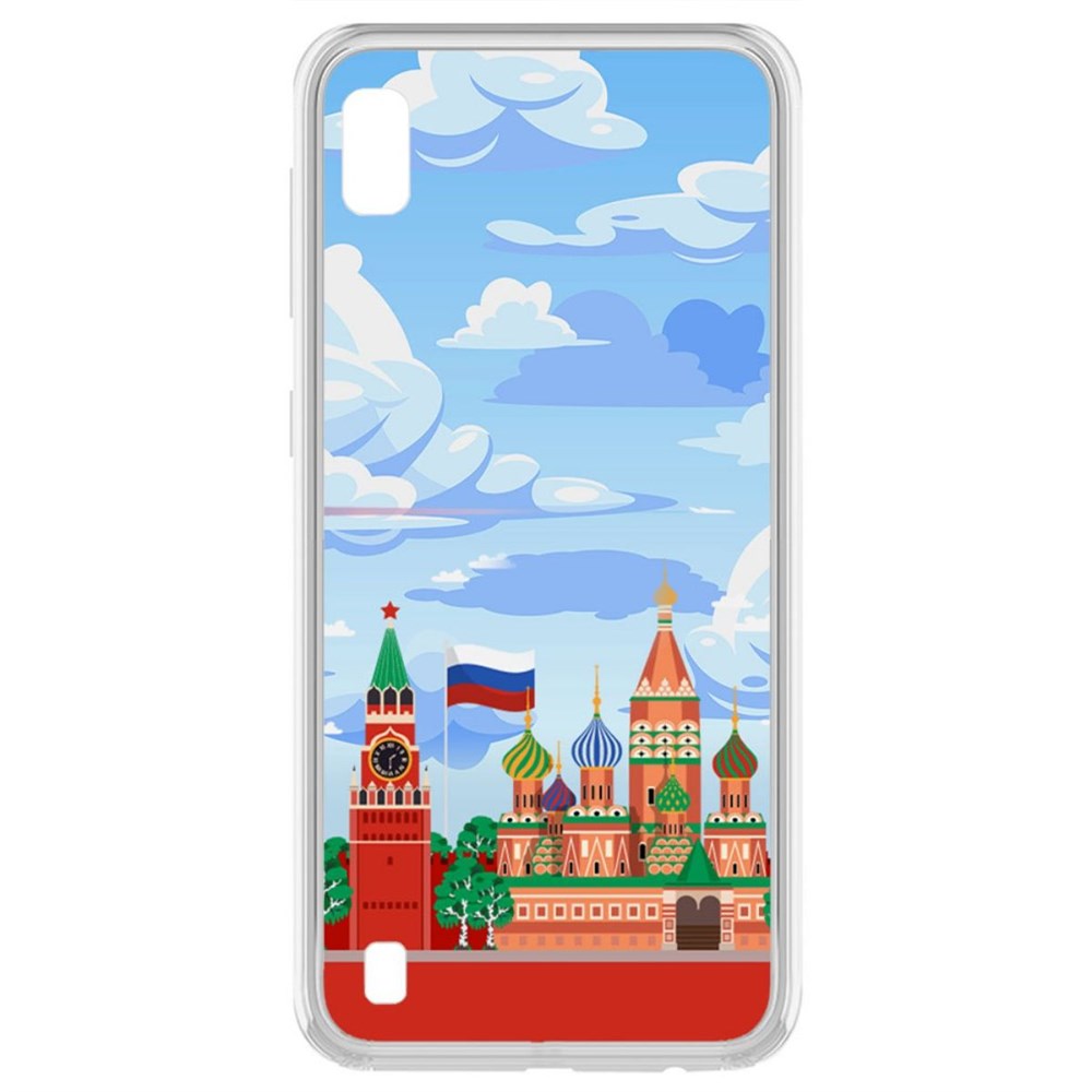 

Чехол-накладка Krutoff Clear Case Красная Площадь для Samsung Galaxy A10 (A105), Прозрачный