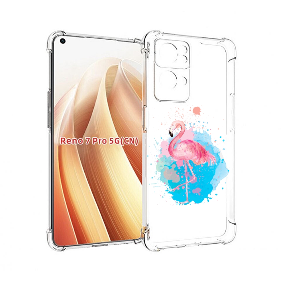 

Чехол MyPads акварельное-фламинго для OPPO Reno7 Pro 5G, Прозрачный, Tocco