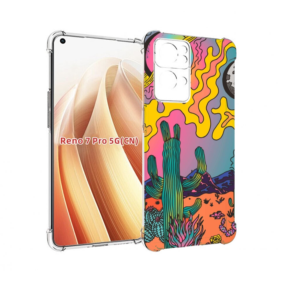 

Чехол MyPads акварельные рисунки для OPPO Reno7 Pro 5G, Прозрачный, Tocco