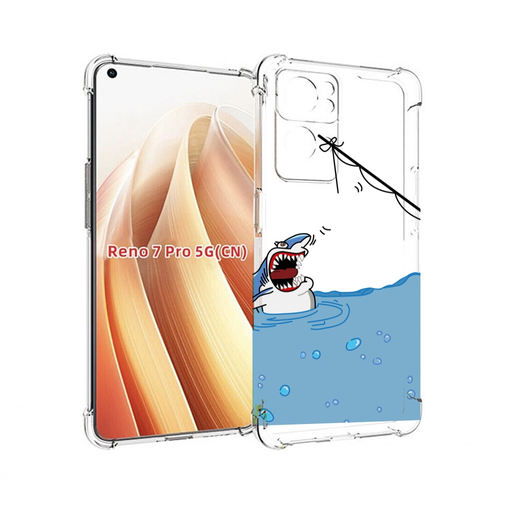 

Чехол MyPads акула-рисунок для OPPO Reno7 Pro 5G, Прозрачный, Tocco