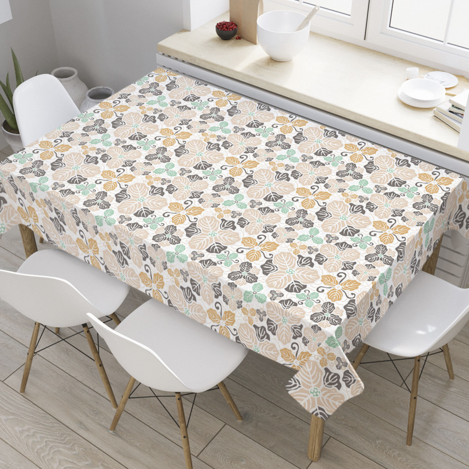 

Скатерть прямоугольная JoyArty "Трехлепестковое цветение" из сатена, 120x145 см, Оранжевый, Трехлепестковое цветение