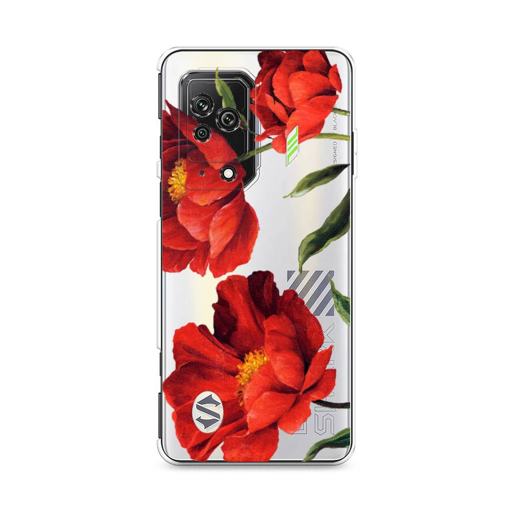 

Чехол Awog на Xiaomi Black Shark 5 "Красные маки", Разноцветный, 314050-8