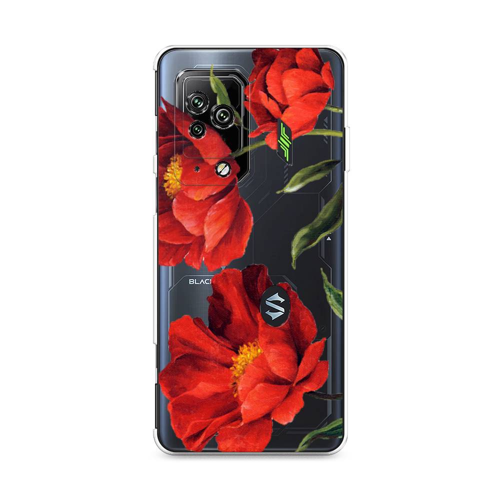 

Чехол Awog на Xiaomi Black Shark 5 Pro "Красные маки", Разноцветный, 314150-8