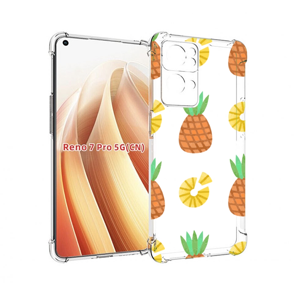

Чехол MyPads ананасики для OPPO Reno7 Pro 5G, Прозрачный, Tocco