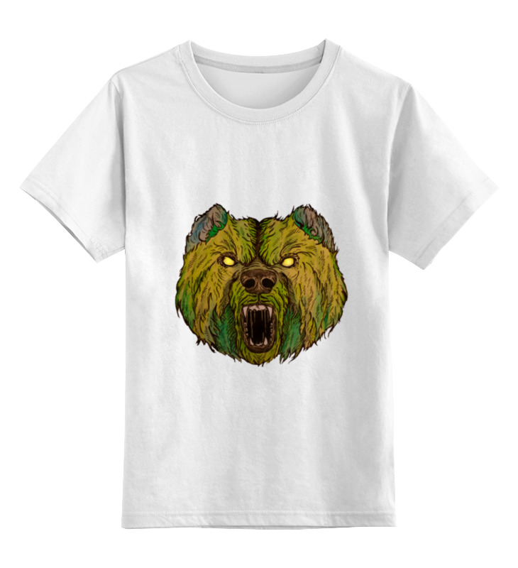 

Футболка детская Printio Evil bear цв. белый р. 104, Evil bear